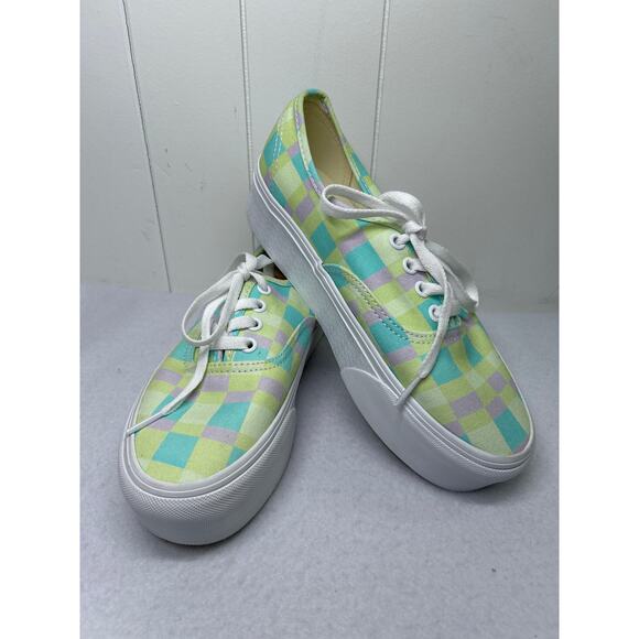 Vans New Womens Authentic Stackform Athletic Checker Platform Size 7.5 NWOB - Picture 5 of 7